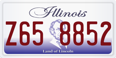 IL license plate Z658852
