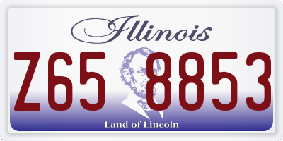 IL license plate Z658853