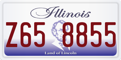 IL license plate Z658855