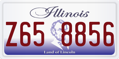 IL license plate Z658856