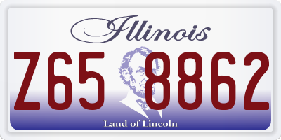 IL license plate Z658862