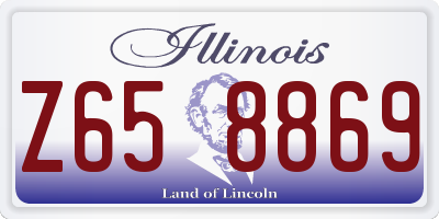 IL license plate Z658869