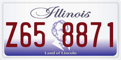 IL license plate Z658871