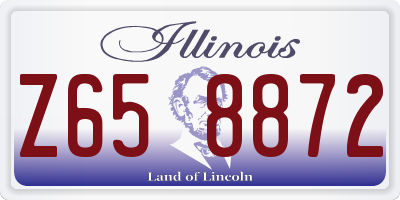 IL license plate Z658872