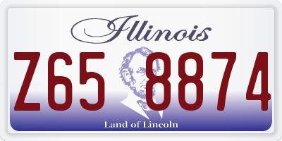 IL license plate Z658874