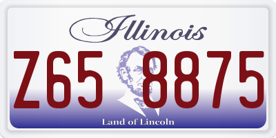 IL license plate Z658875
