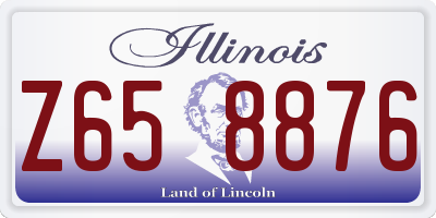 IL license plate Z658876