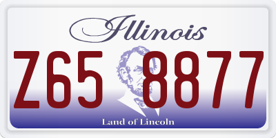 IL license plate Z658877