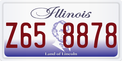 IL license plate Z658878