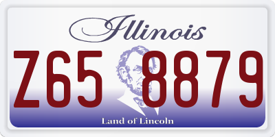 IL license plate Z658879