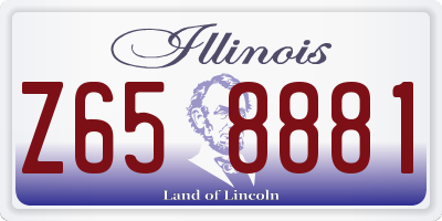 IL license plate Z658881