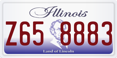 IL license plate Z658883