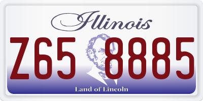 IL license plate Z658885