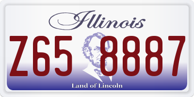 IL license plate Z658887