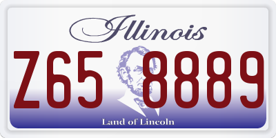 IL license plate Z658889