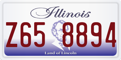 IL license plate Z658894
