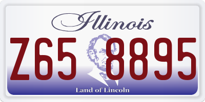 IL license plate Z658895