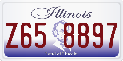 IL license plate Z658897