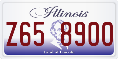 IL license plate Z658900