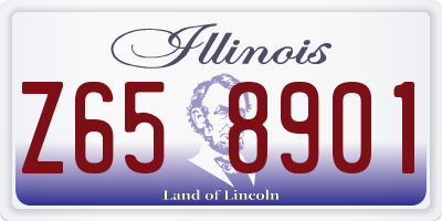 IL license plate Z658901