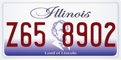 IL license plate Z658902