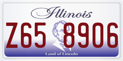 IL license plate Z658906