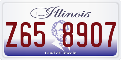 IL license plate Z658907