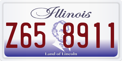 IL license plate Z658911