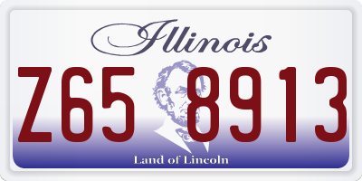 IL license plate Z658913