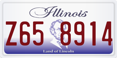 IL license plate Z658914