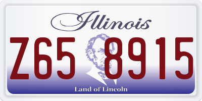IL license plate Z658915