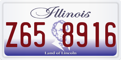 IL license plate Z658916
