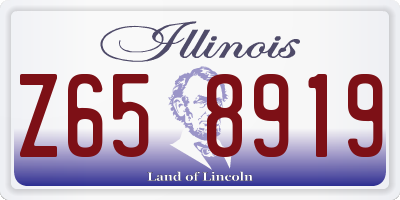 IL license plate Z658919