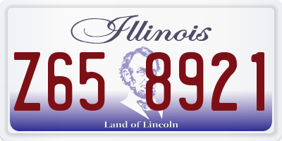 IL license plate Z658921
