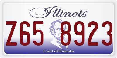 IL license plate Z658923