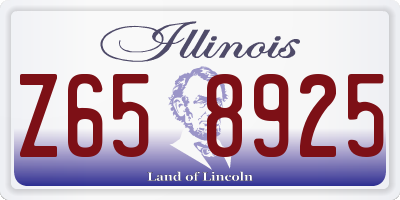 IL license plate Z658925
