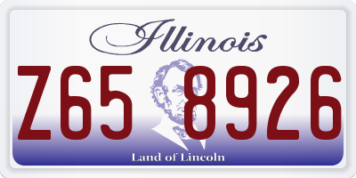 IL license plate Z658926