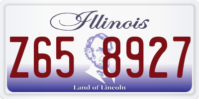 IL license plate Z658927