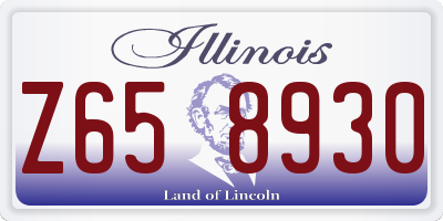 IL license plate Z658930