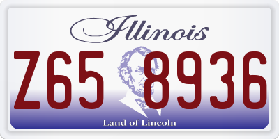 IL license plate Z658936