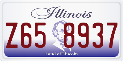 IL license plate Z658937