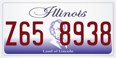 IL license plate Z658938