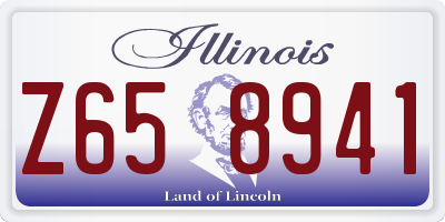 IL license plate Z658941