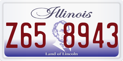 IL license plate Z658943