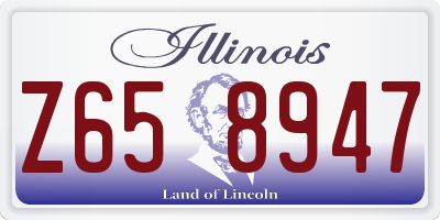 IL license plate Z658947