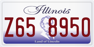 IL license plate Z658950