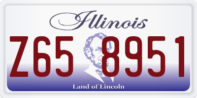 IL license plate Z658951