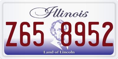 IL license plate Z658952
