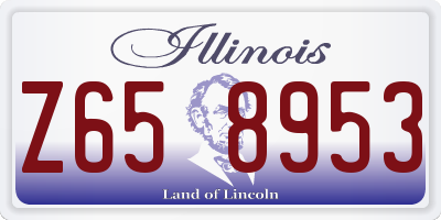 IL license plate Z658953