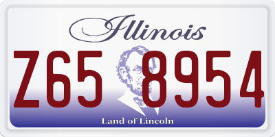 IL license plate Z658954